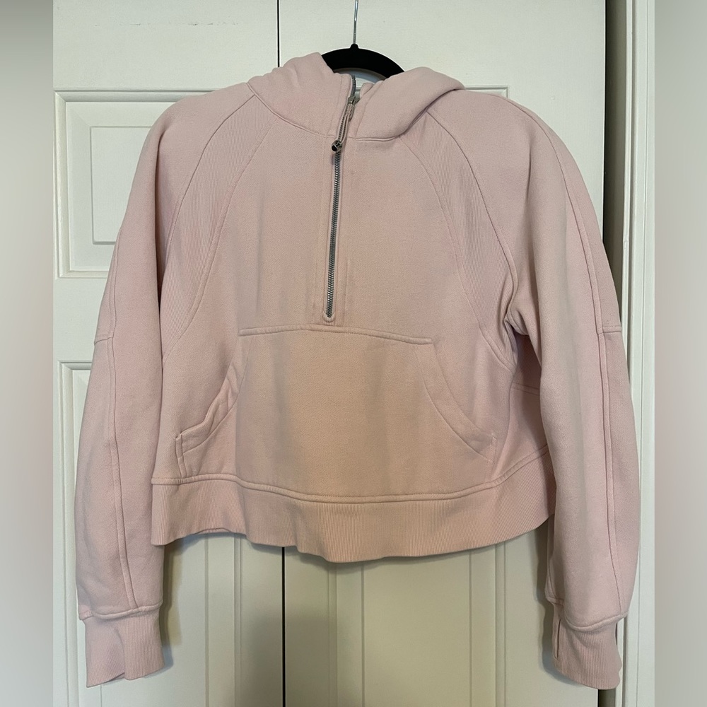 Lululemon Scuba Oversized 1/2 Zip Hoodie - Feather Pink